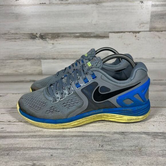 Nike Women's Lunar Eclipse 4 Grey Blue Trail 629683-004 Running Shoes Size 9 - Picture 2 of 8